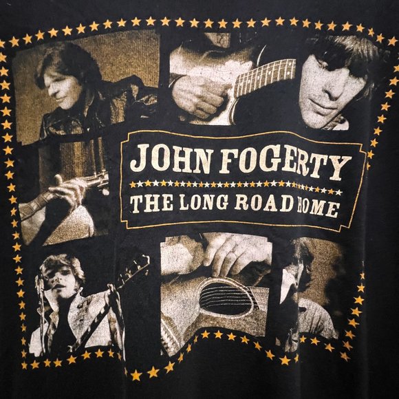 John Fogerty The Long Road home world tour tee size large vintage - Picture 4 of 6